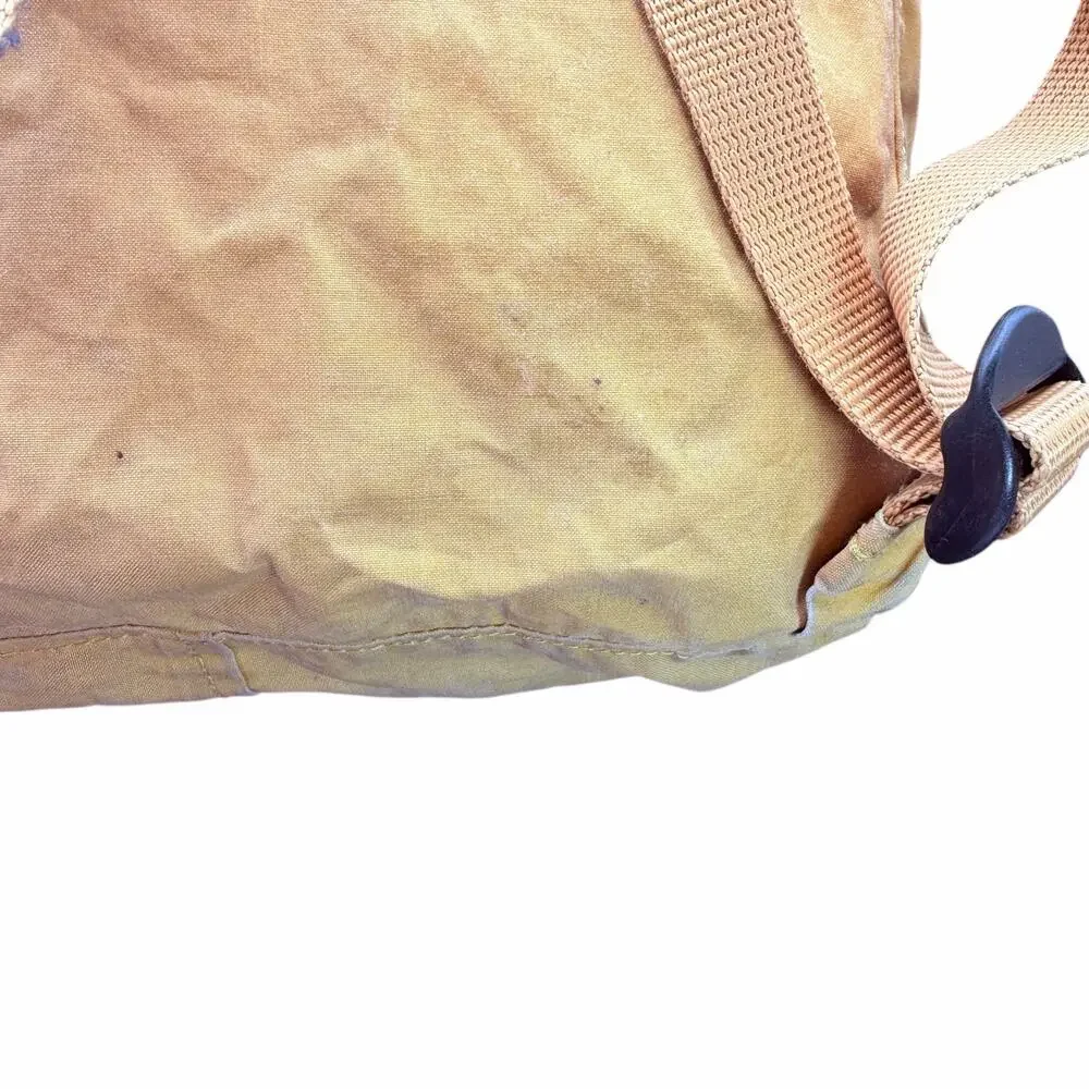 Fjällräven Kånken Classic Backpack Yellow Ochre Pink Logo Worn Strap 16L